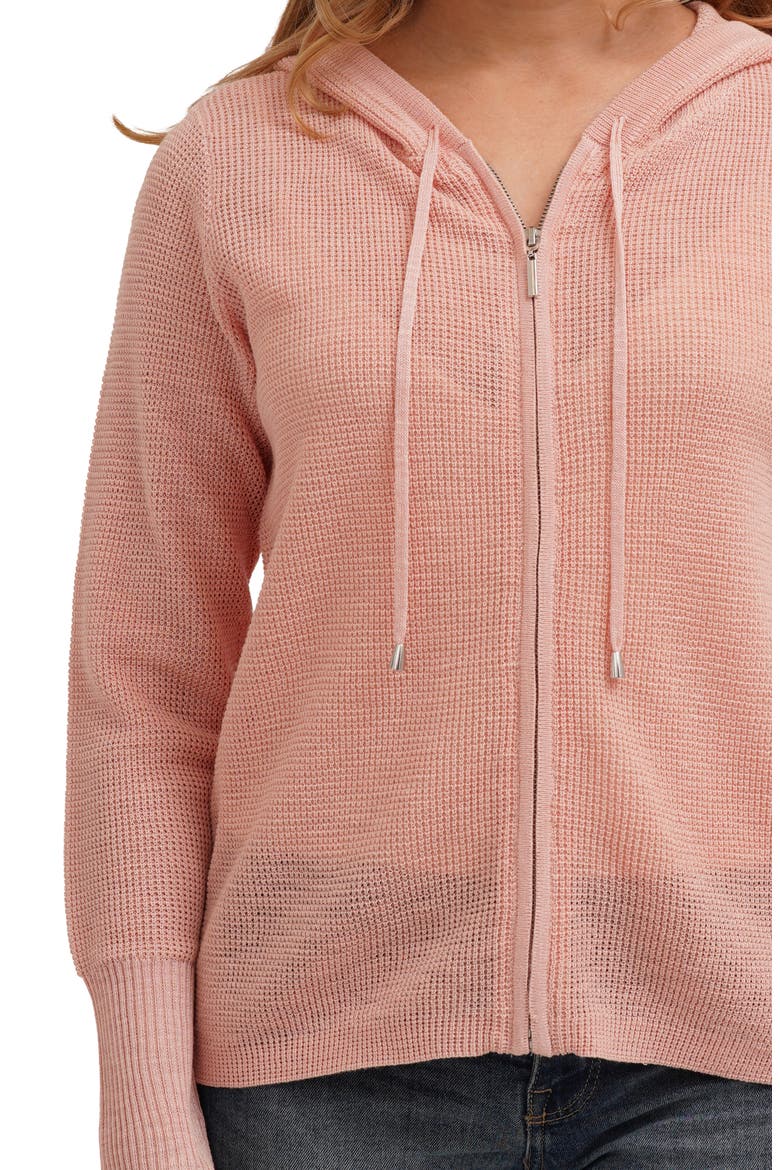 Full Zip Hoodie, Alternate, color, LACE PINK