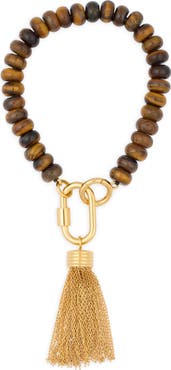 Madewell Beaded Chain Tassel Bag Charm