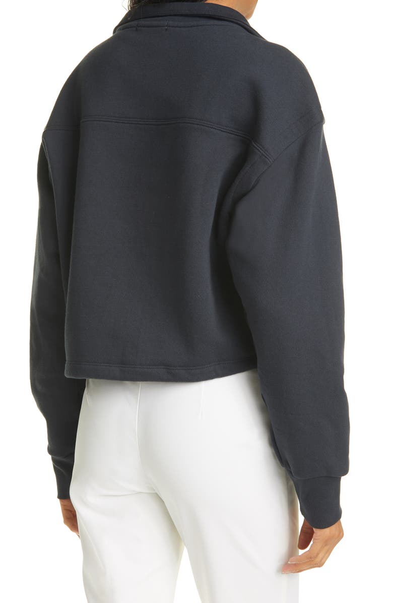 Jonathan Simkhai Standard Organic Cotton Quarter Zip Sweatshirt, Alternate, color, 