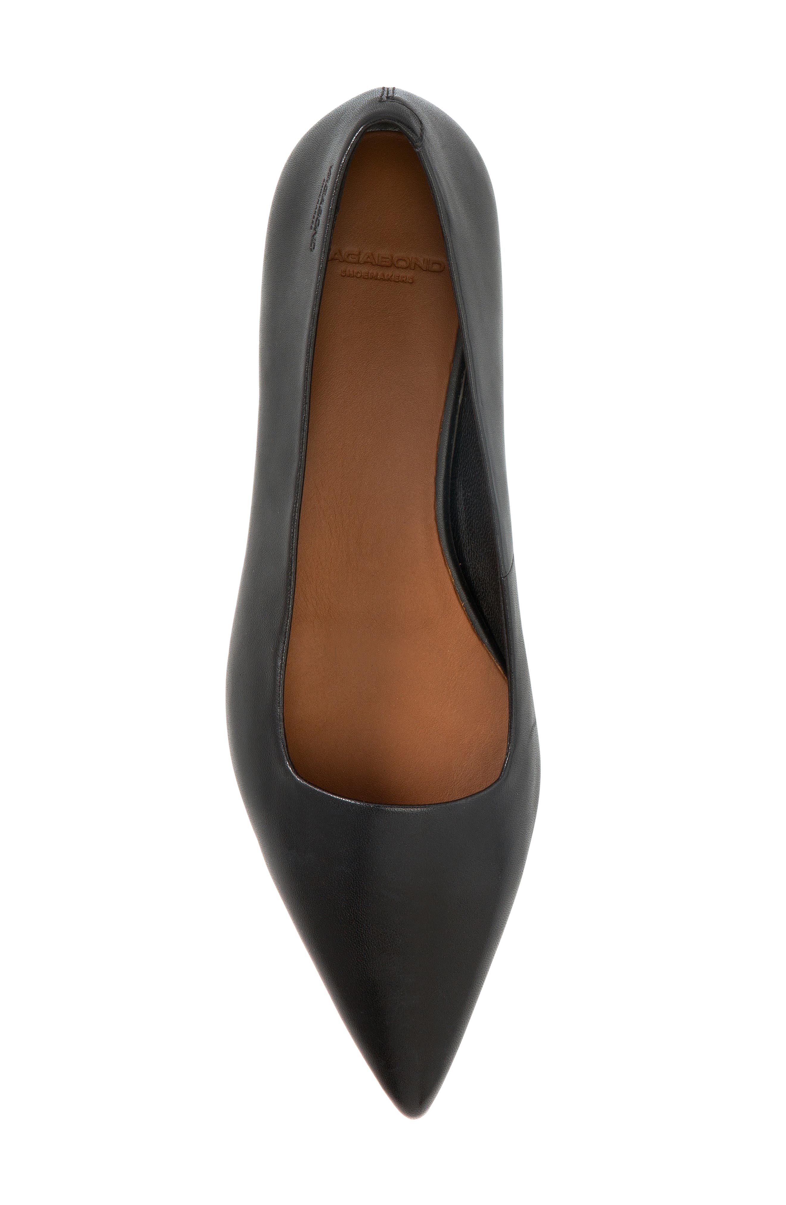 Vagabond Shoemakers Hermine Pointed Toe Flat, Alternate, color, Black