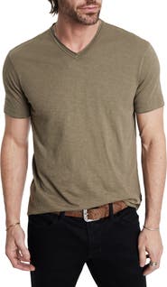 John Varvatos Miles Slub V-Neck T-Shirt
