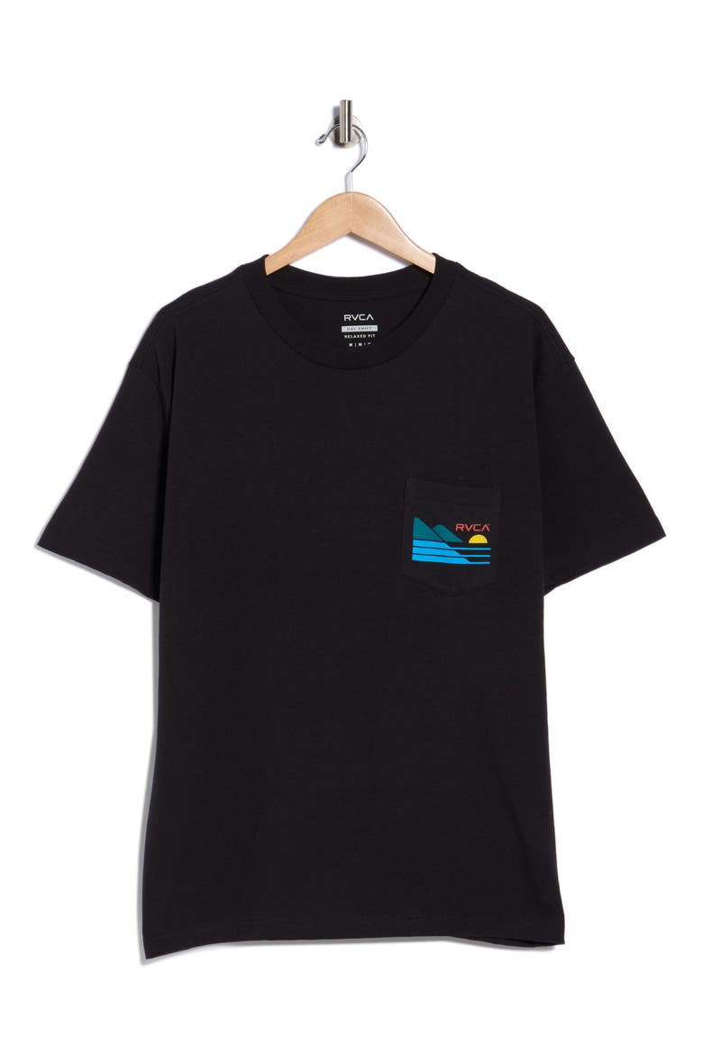 Cliff Sets Pocket Graphic T-Shirt, Alternate, color, BLACK