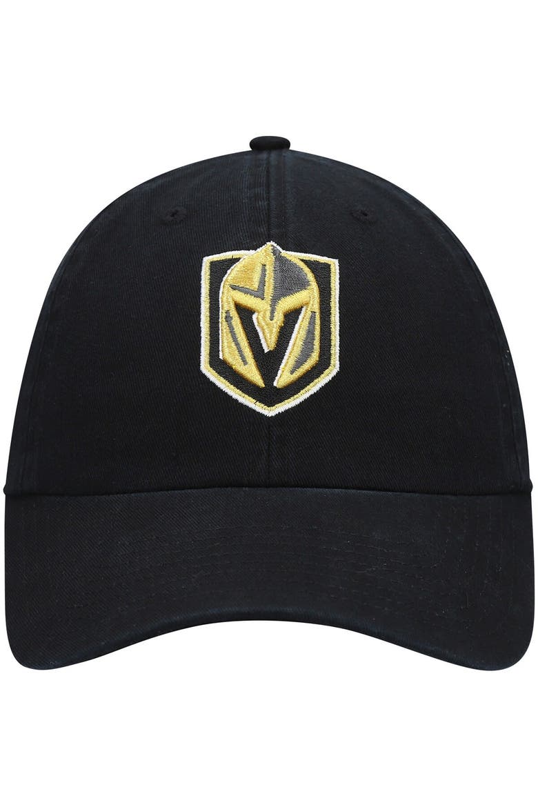 Men's '47 Black Vegas Golden Knights Team Clean Up Adjustable Hat, Alternate, color, Black