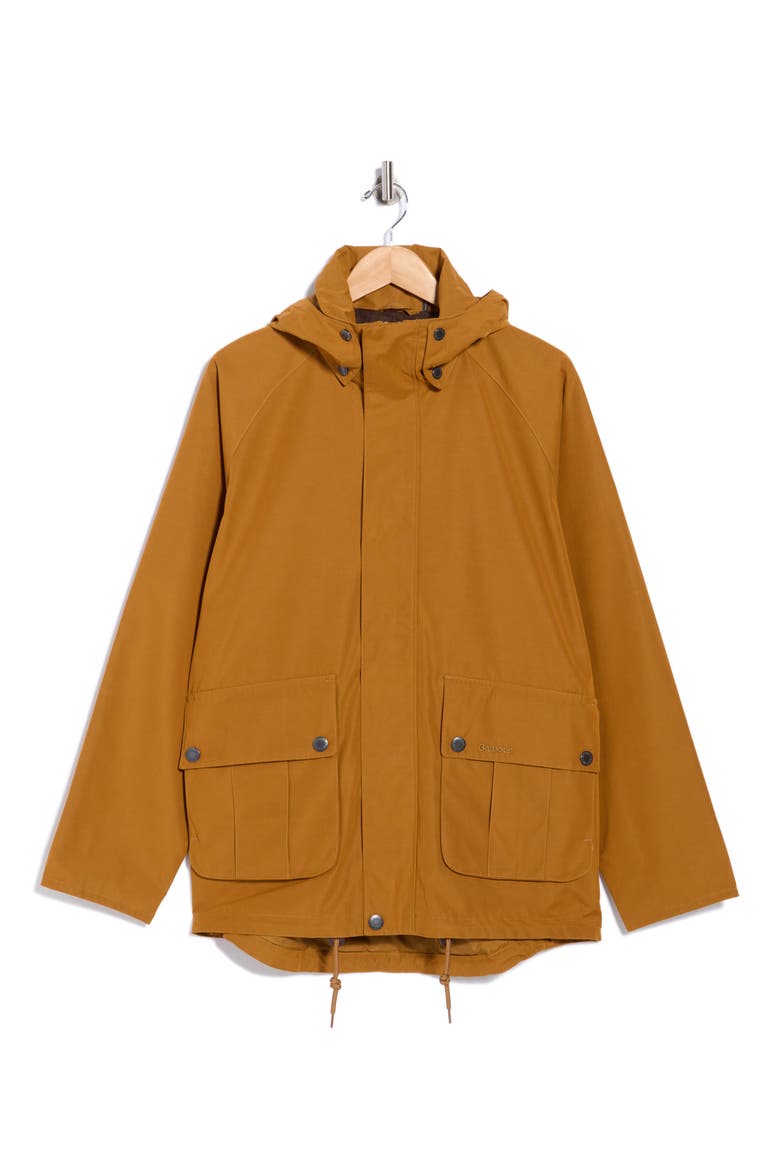 Re-engineered Hooded Water Resistant Jacket, Main, color, BRONZE BROWN