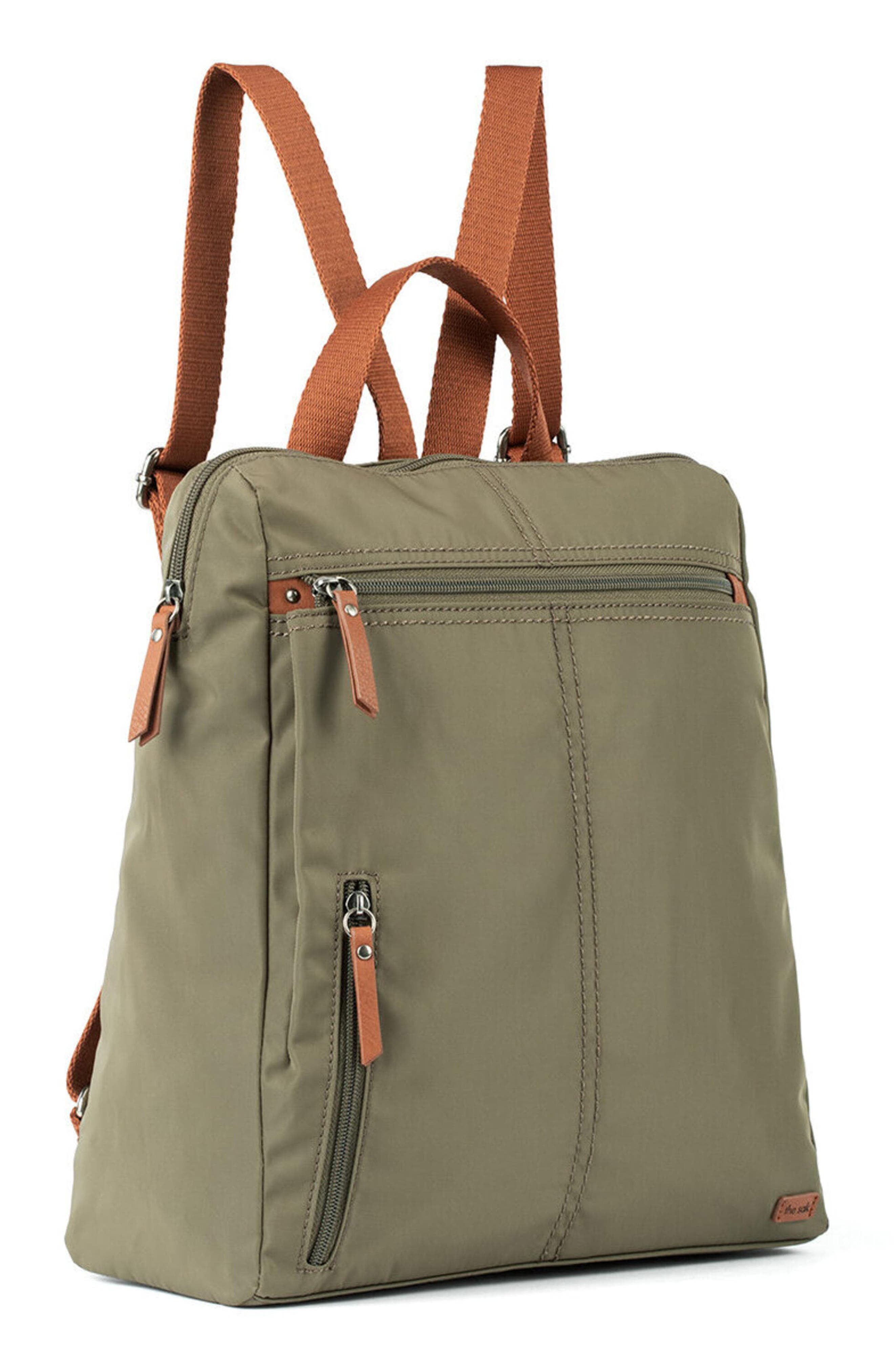 Esperato Nylon Backpack, Alternate, color, OLIVE E RB