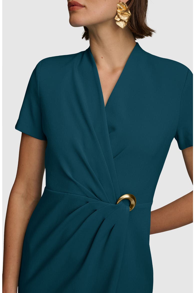Ruched Sheath Dress, Alternate, color, TIDE