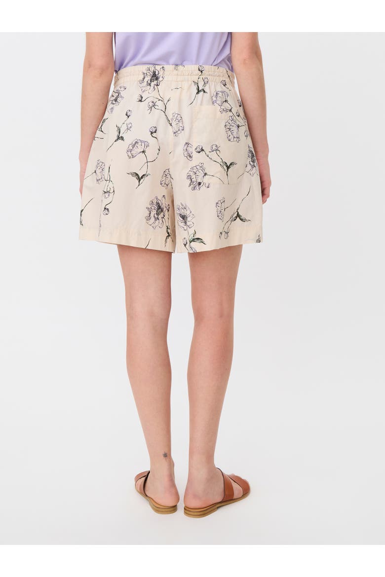 Mapeyora Crinkle Cotton Floral Shorts, Alternate, color, Lavender