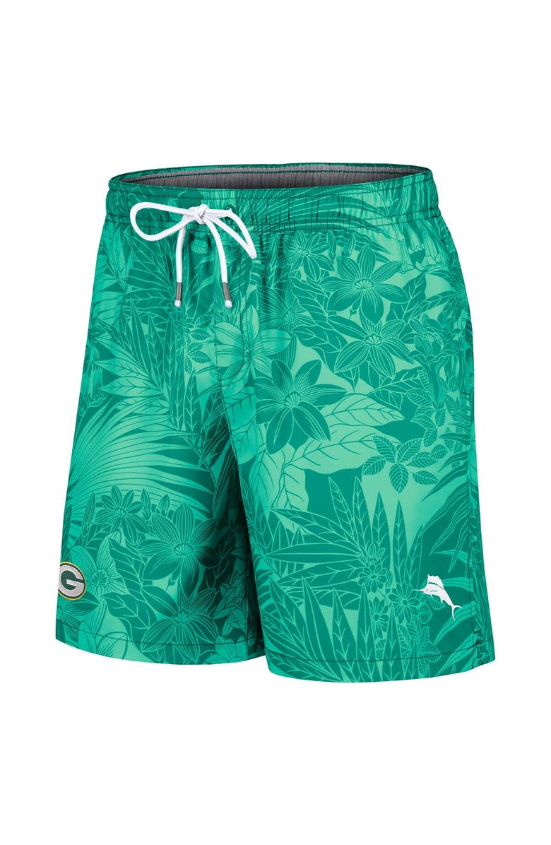 Tommy Bahama Men's Tommy Bahama Green Green Bay Packers Santiago Palms Board Shorts, Alternate, color, 