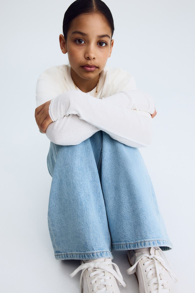 Willow Wide Leg Jeans, Alternate, color, Light denim blue