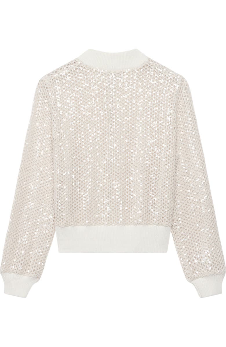 MINT VELVET Sequin Bomber Jacket, Alternate, color, Neutral