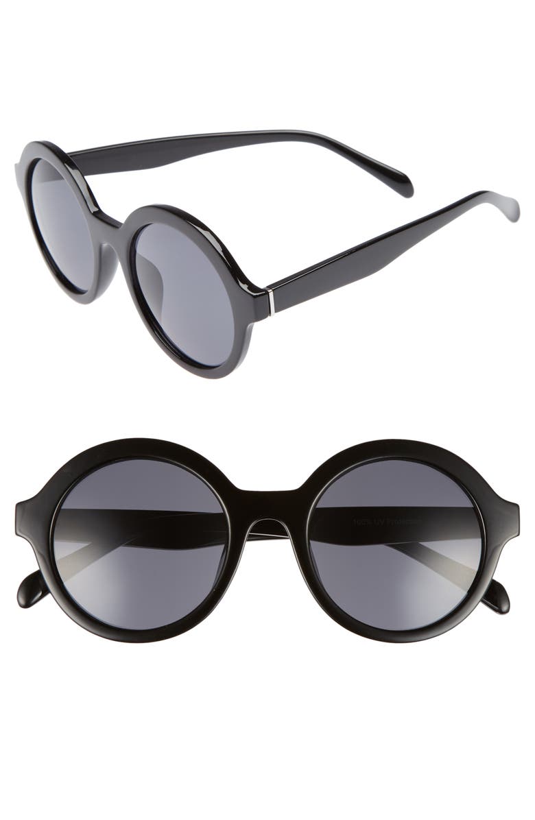 BP. 50mm Round Sunglasses, Main, color, 