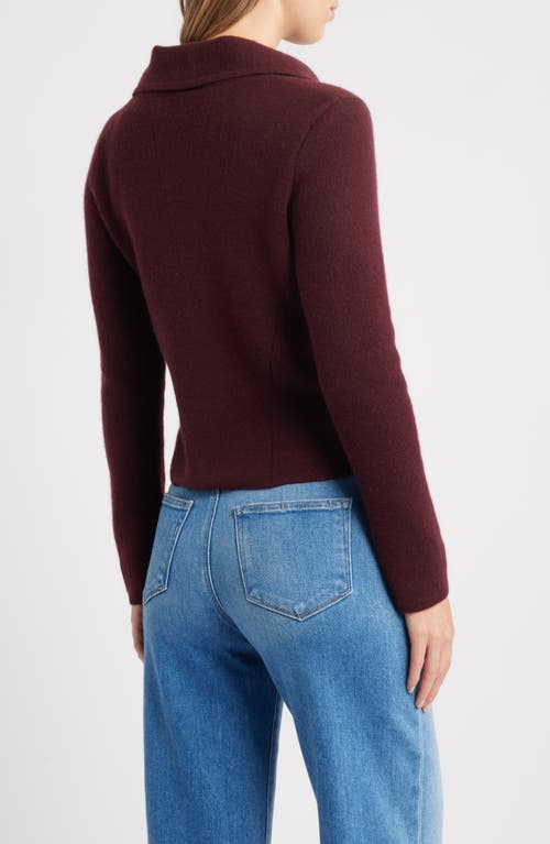 Margaret O'leary St Bridget Knit Moto Jacket In Red