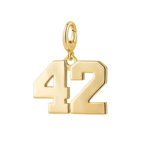 Drip Digits Number Pendant Charm