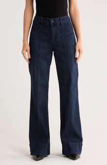 Seven7 Pintuck Wide Leg Jeans