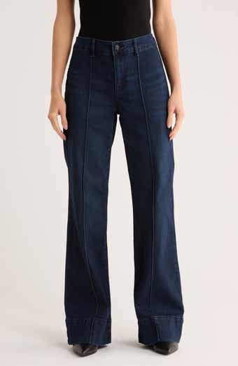 Seven7 Pintuck Wide Leg Jeans