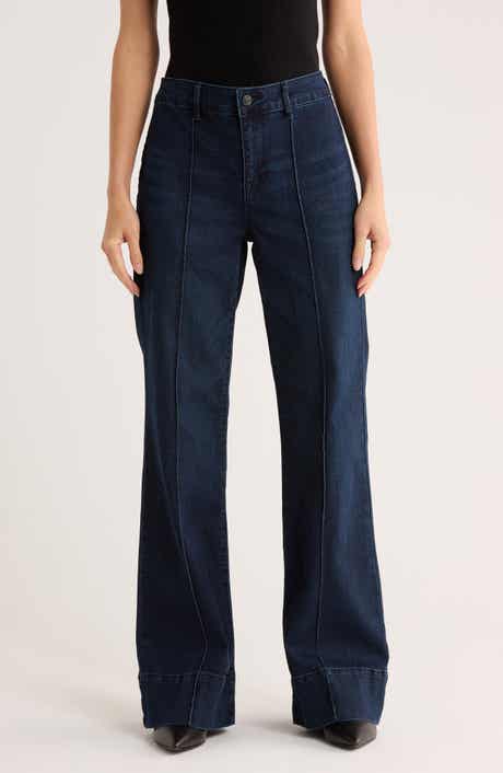 Seven7 Pintuck Wide Leg Jeans