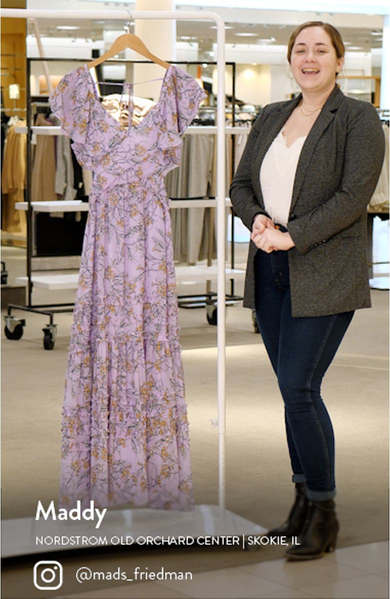 Cross Front Chiffon Maxi Dress, sales video thumbnail