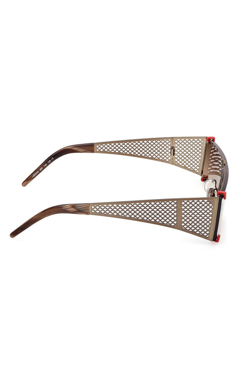 Christian Louboutin 140mm Oversize Shield Sunglasses, Alternate, color, 