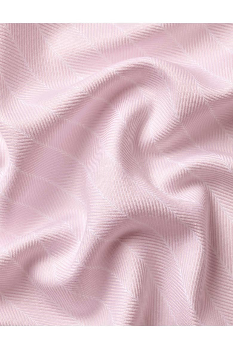 Non-iron Striped Herringbone Shirt, Alternate, color, Light Pink