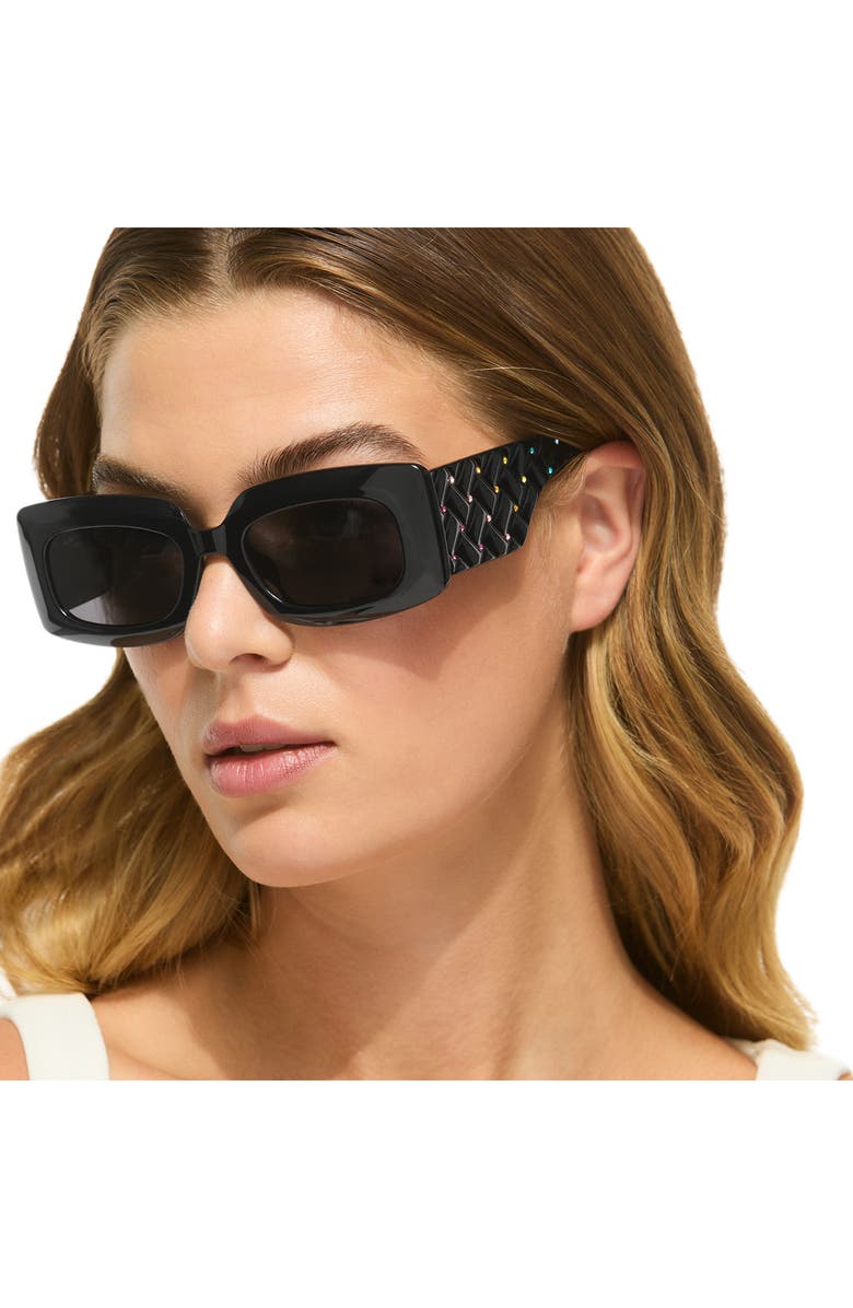 Kurt Geiger London 53mm Sunglasses, Alternate, color, Black/ Grey