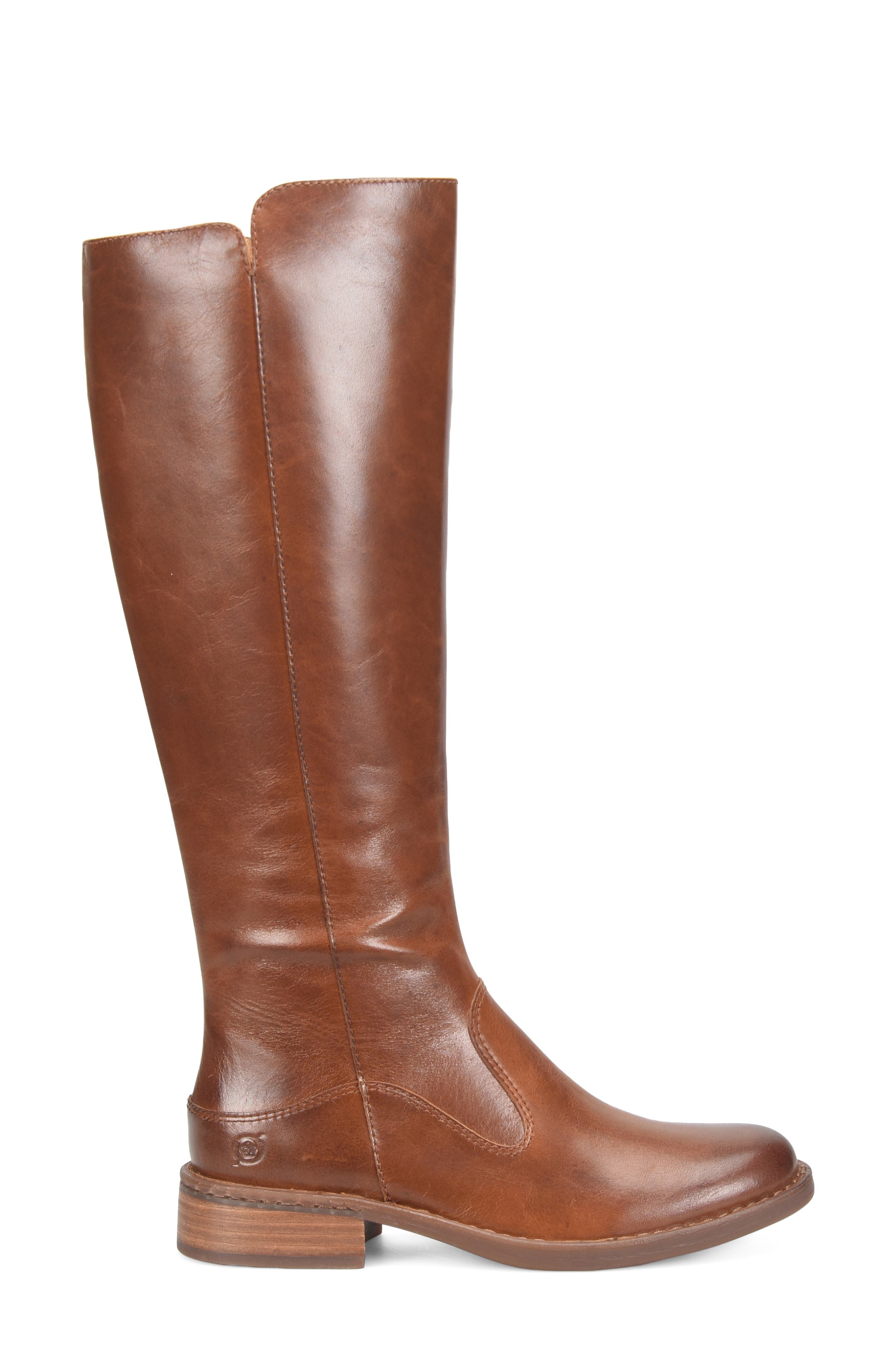 Campbell Leather Knee High Boot, Alternate, color, TAN LEATHER