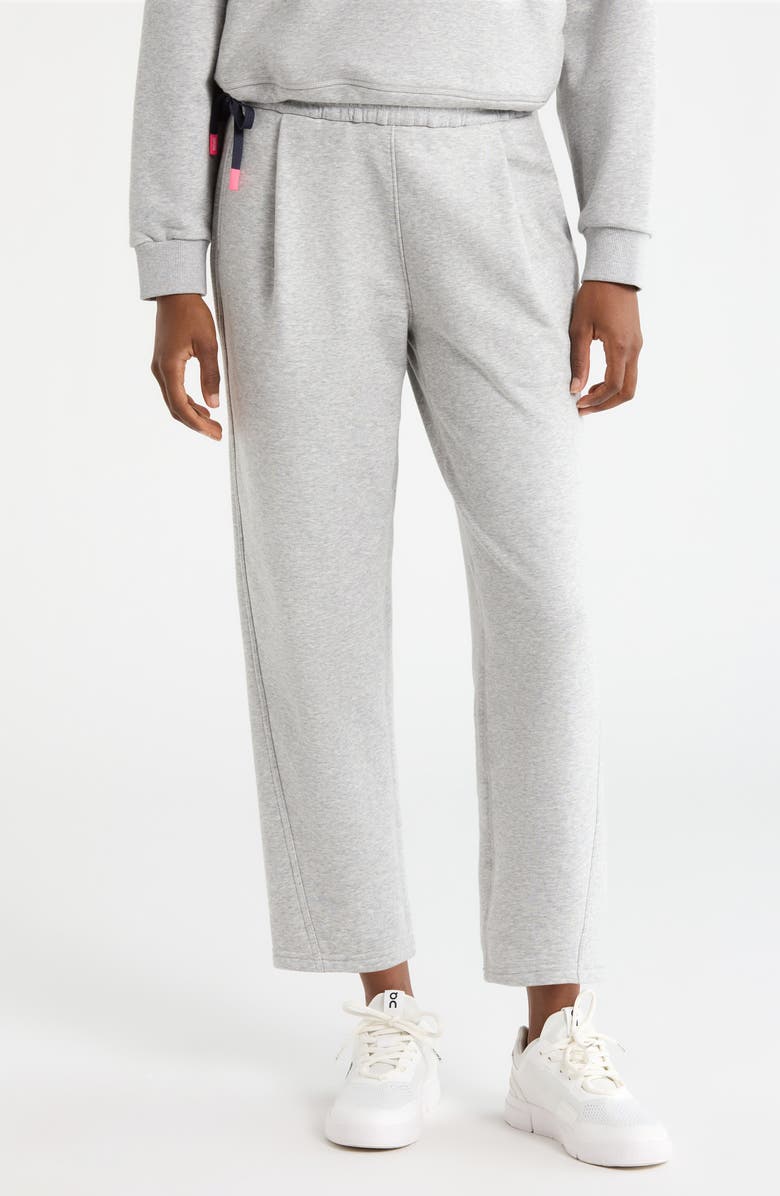 G/FORE High Rise French Terry Lounge Pants, Main, color, Nimbus Melange