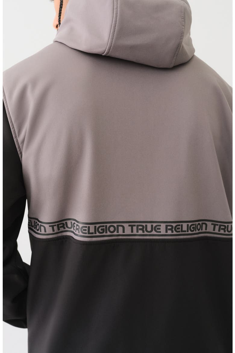 Soft Shell Wind Breaker Jacket, Alternate, color, GRANITE GREY / BLACK