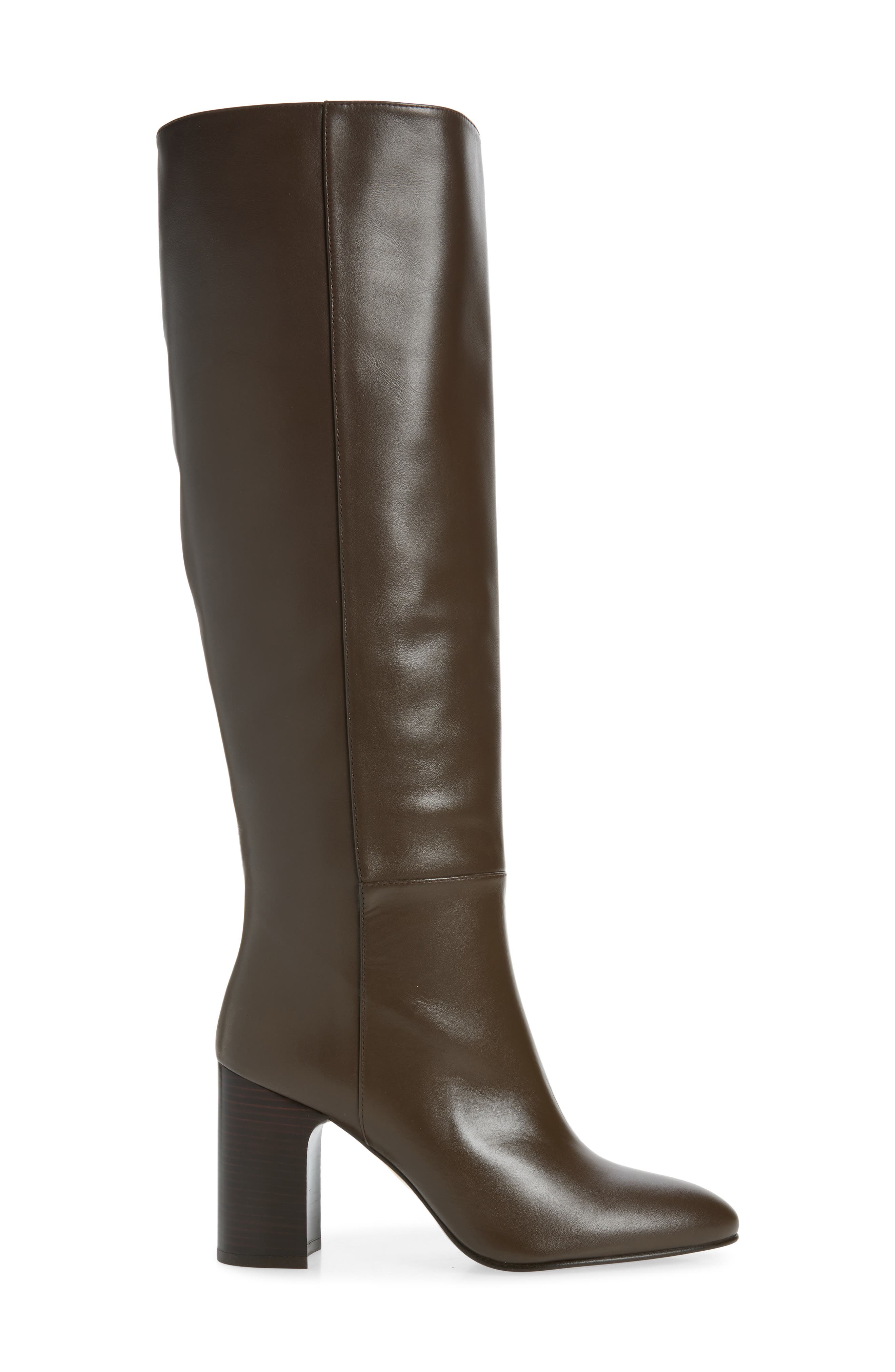 Mulberry Knee High Boot, Alternate, color, WALNUT LEATHER