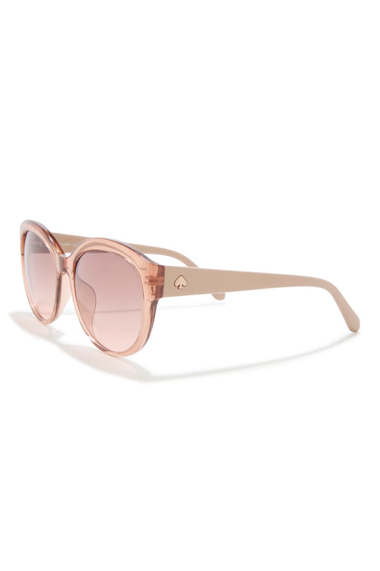 Matera 55mm Gradient Cat Eye Sunglasses, Alternate, color, BEIGE