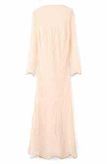 Long Sleeve Sequin Dress