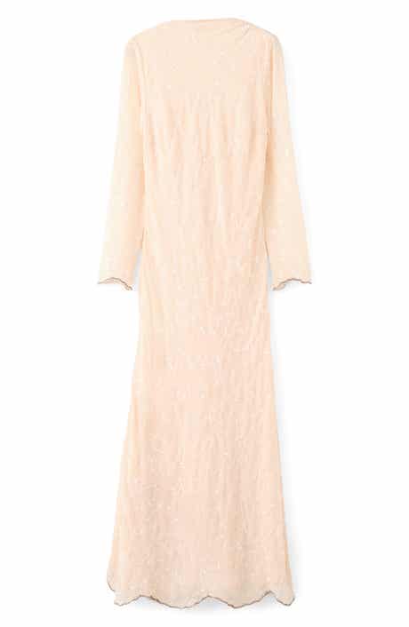 Long Sleeve Sequin Dress