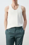 MANGO Slim Fit Cotton Rib Tank