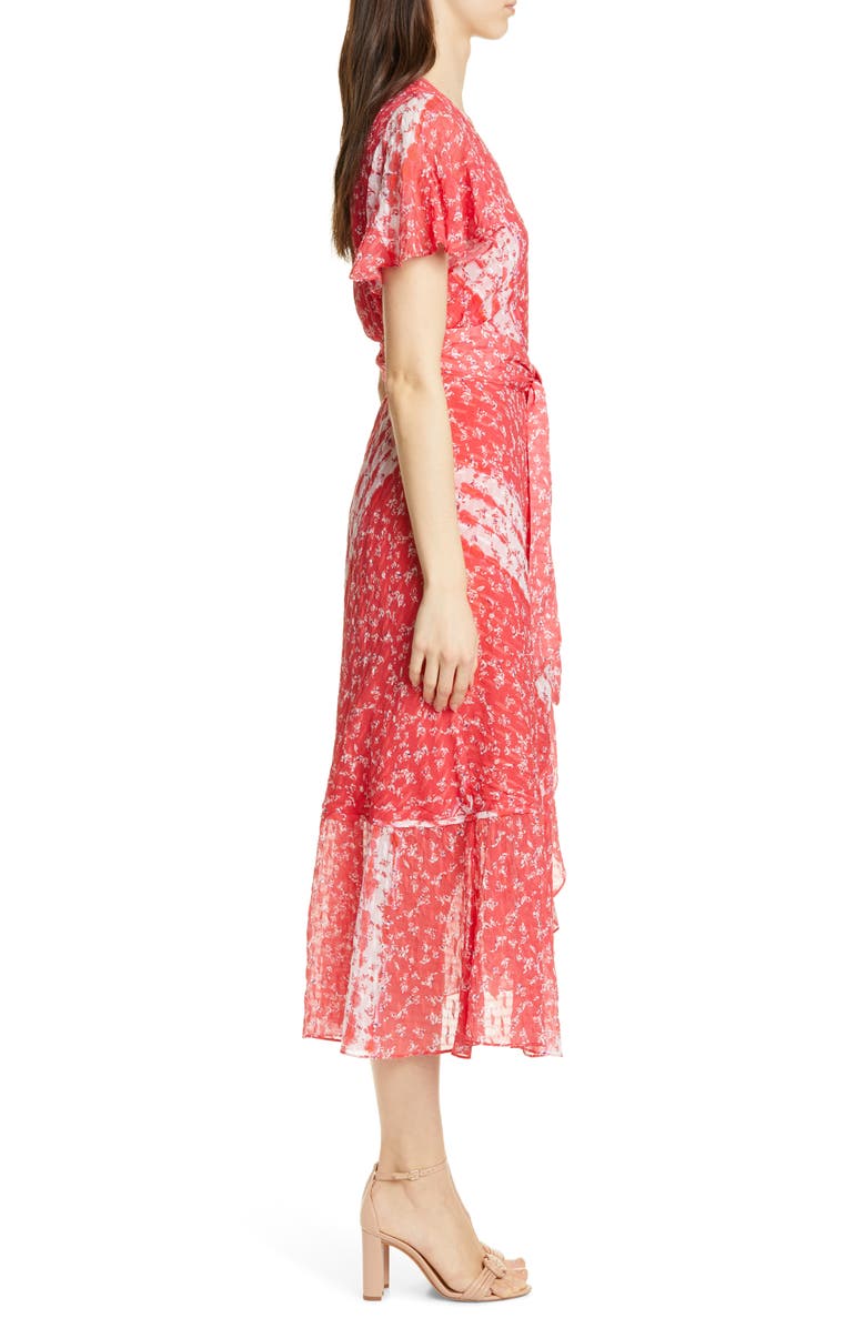 Tanya Taylor New Blaire Floral Silk & Cotton Dress, Alternate, color, 