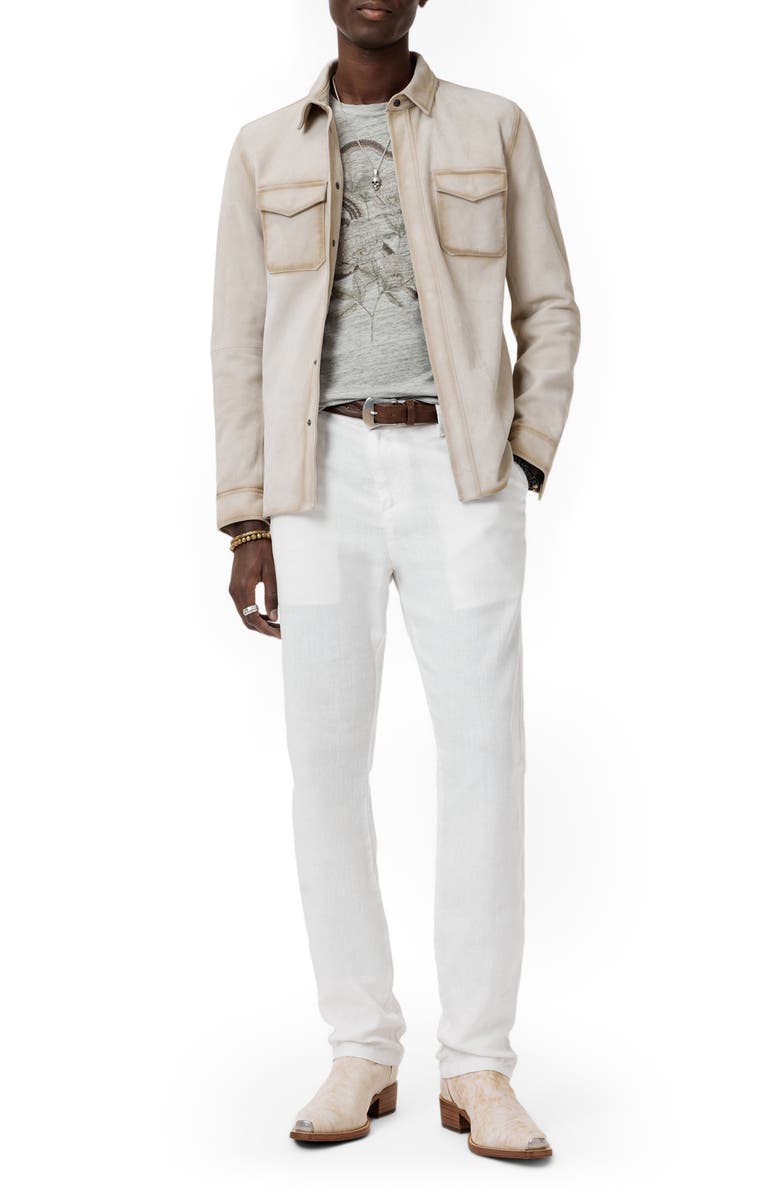 John Varvatos Snake Linen Graphic T-Shirt, Alternate, color, 