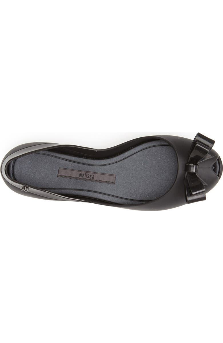 Melissa 'Queen' Peep-Toe Flat, Alternate, color,