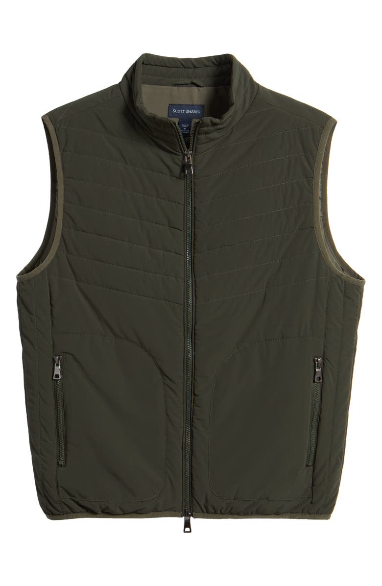 Scott Barber Water Resistant Stretch Nylon Puffer Vest, Alternate, color,
