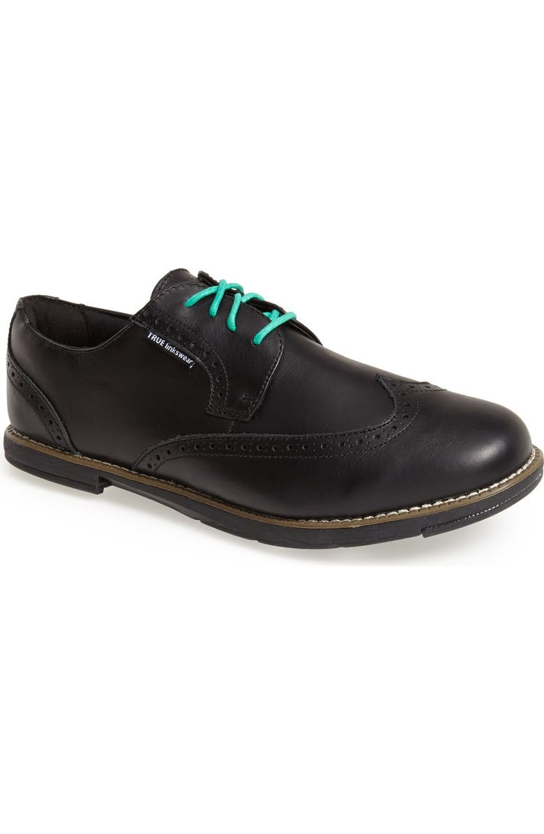 TRUE linkswear 'True Gent - Wingtip' Waterproof Golf Shoe, Main, color,