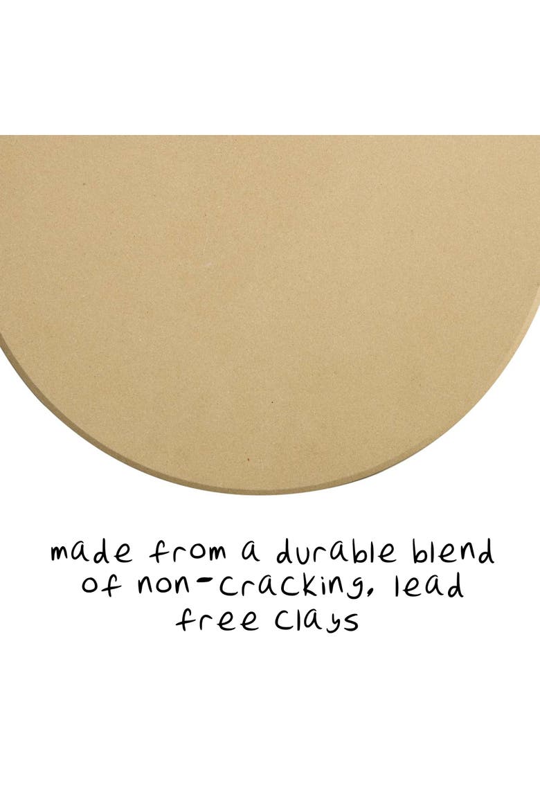Cordierite Round Pizza Stone, 16-Inch, Alternate, color, Beige
