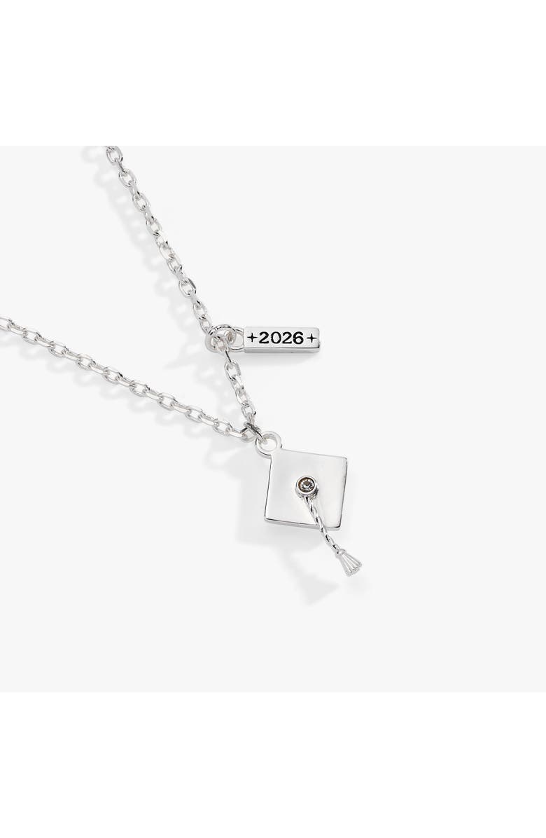 Alex and Ani Graduation 2026 Multi Charm Pendant, Alternate, color, Silver