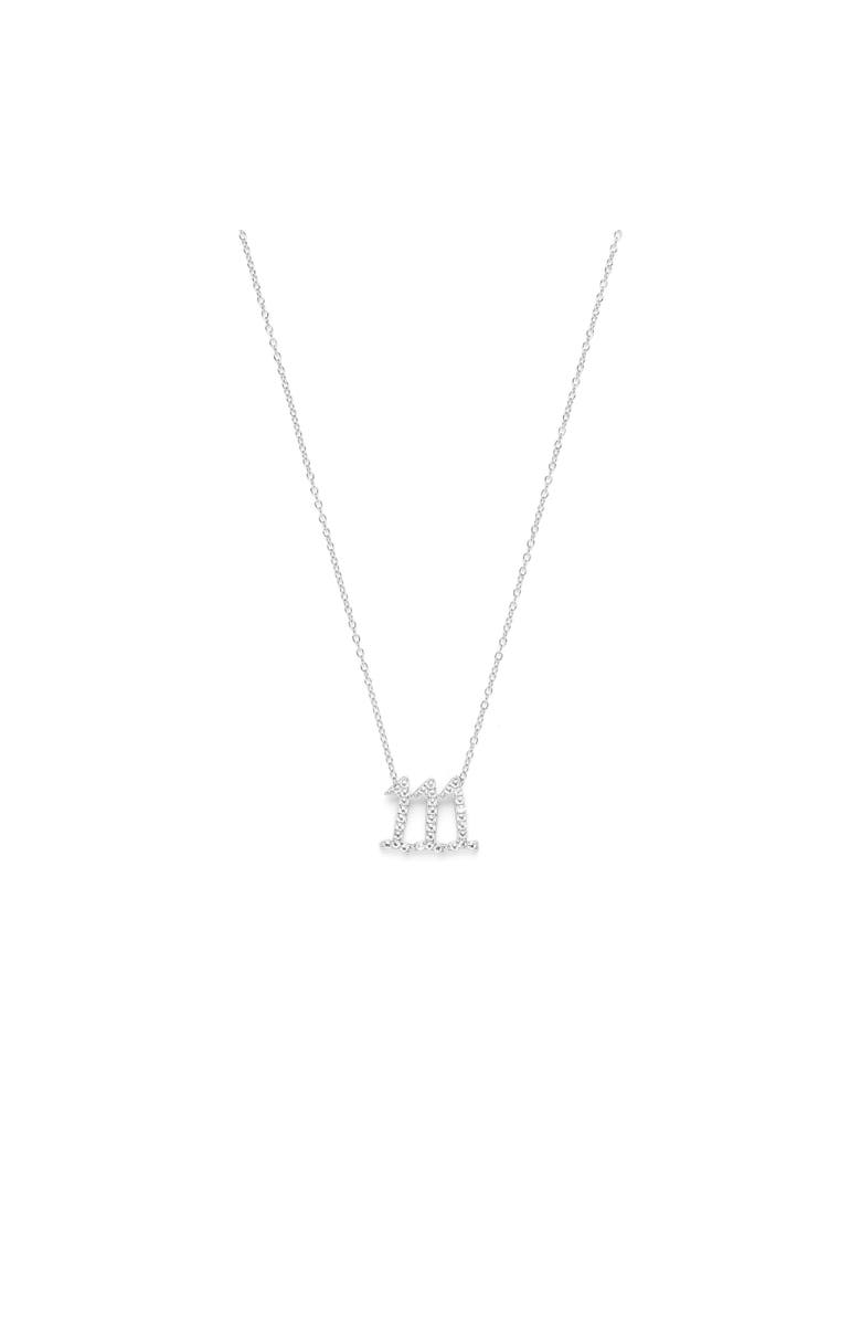 Seven Saints 111 Angel Number Manifestation Necklace, Main, color, White