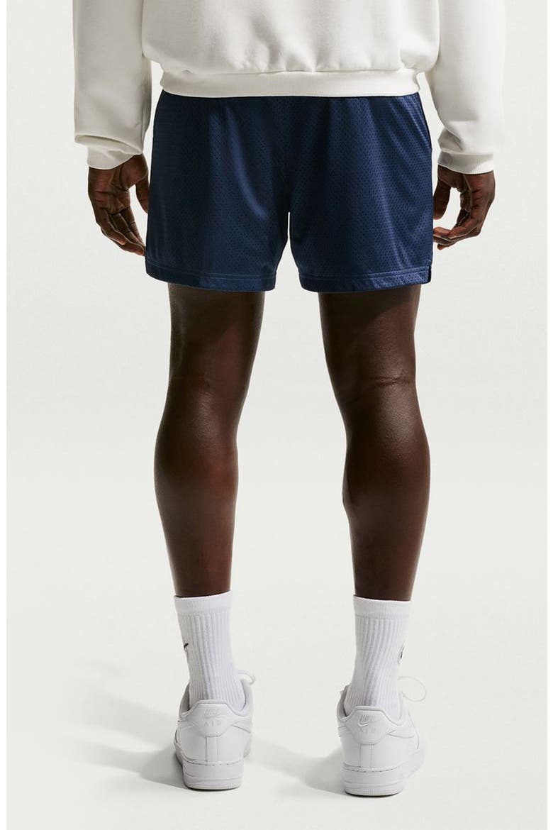 Standard Issue 5-Inch Practice Mesh Basketball Shorts, Alternate, color, MIDNIGHT NAVY/ PALE IVORY