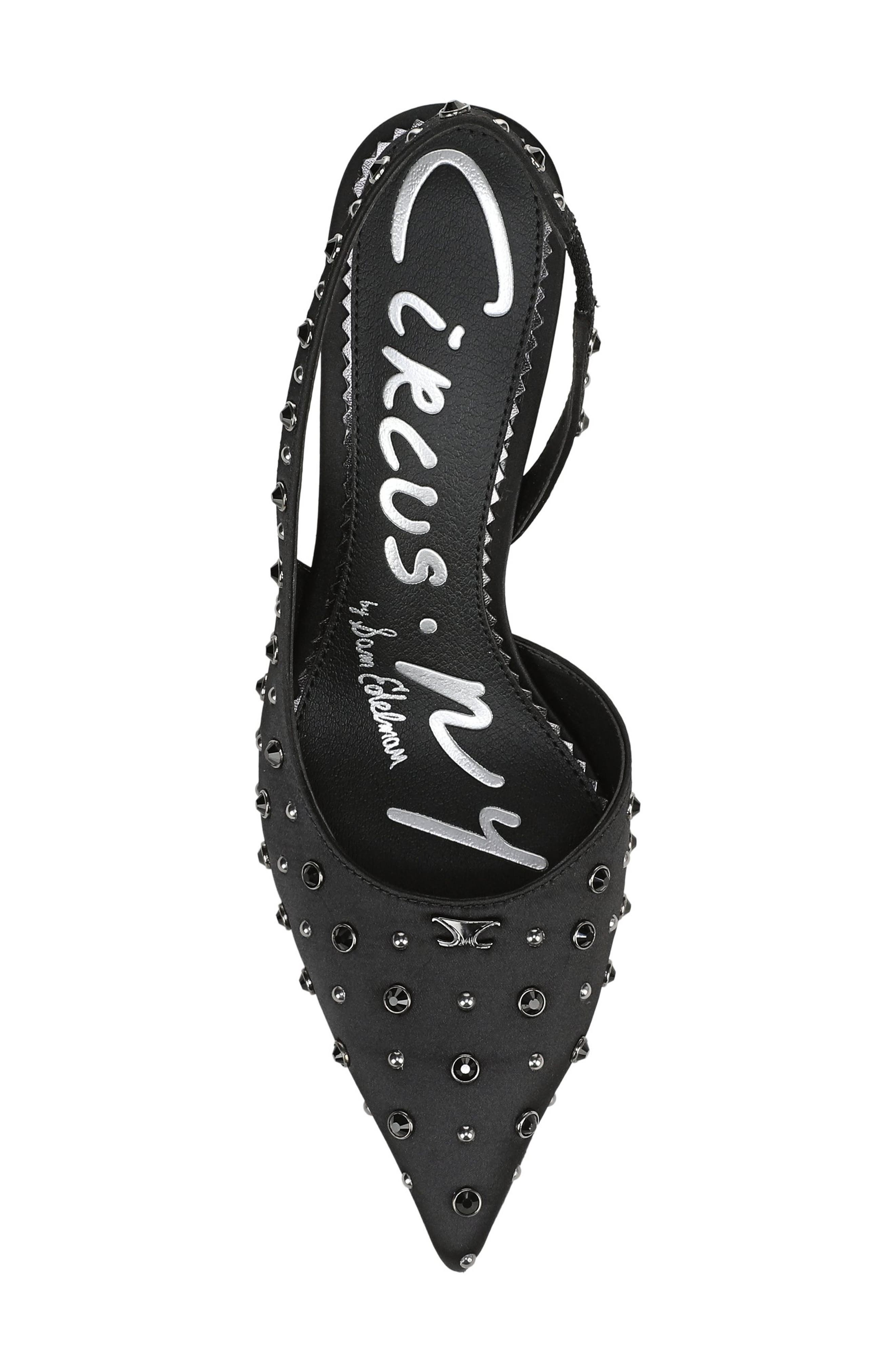Circus NY by Sam Edelman Tallie Pointed Toe Slingback Pump, Alternate, color, Black