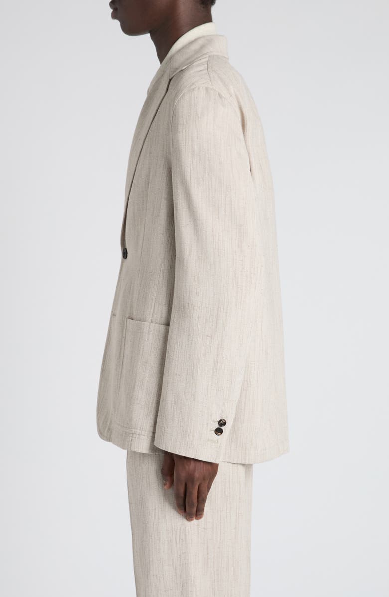 Bottega Veneta Textured Sport Coat, Alternate, color, 2674 Grey Putty