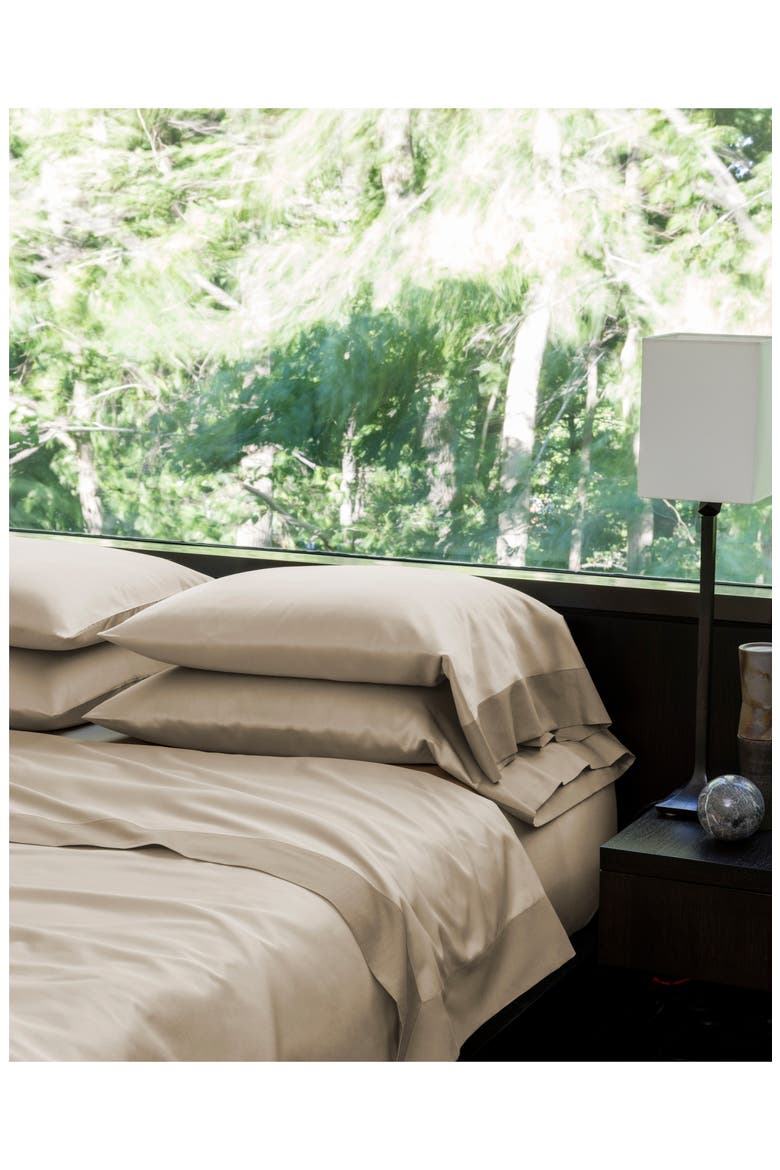 Larro 420 Thread Count Flat Sheet, Alternate, color, NOUGAT