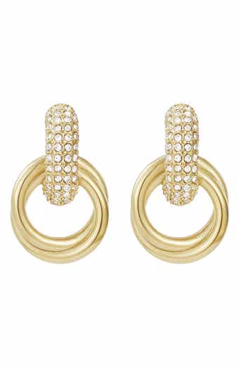 Adornia Tarnish Resistant Cubic Zirconia Knocker Earrings
