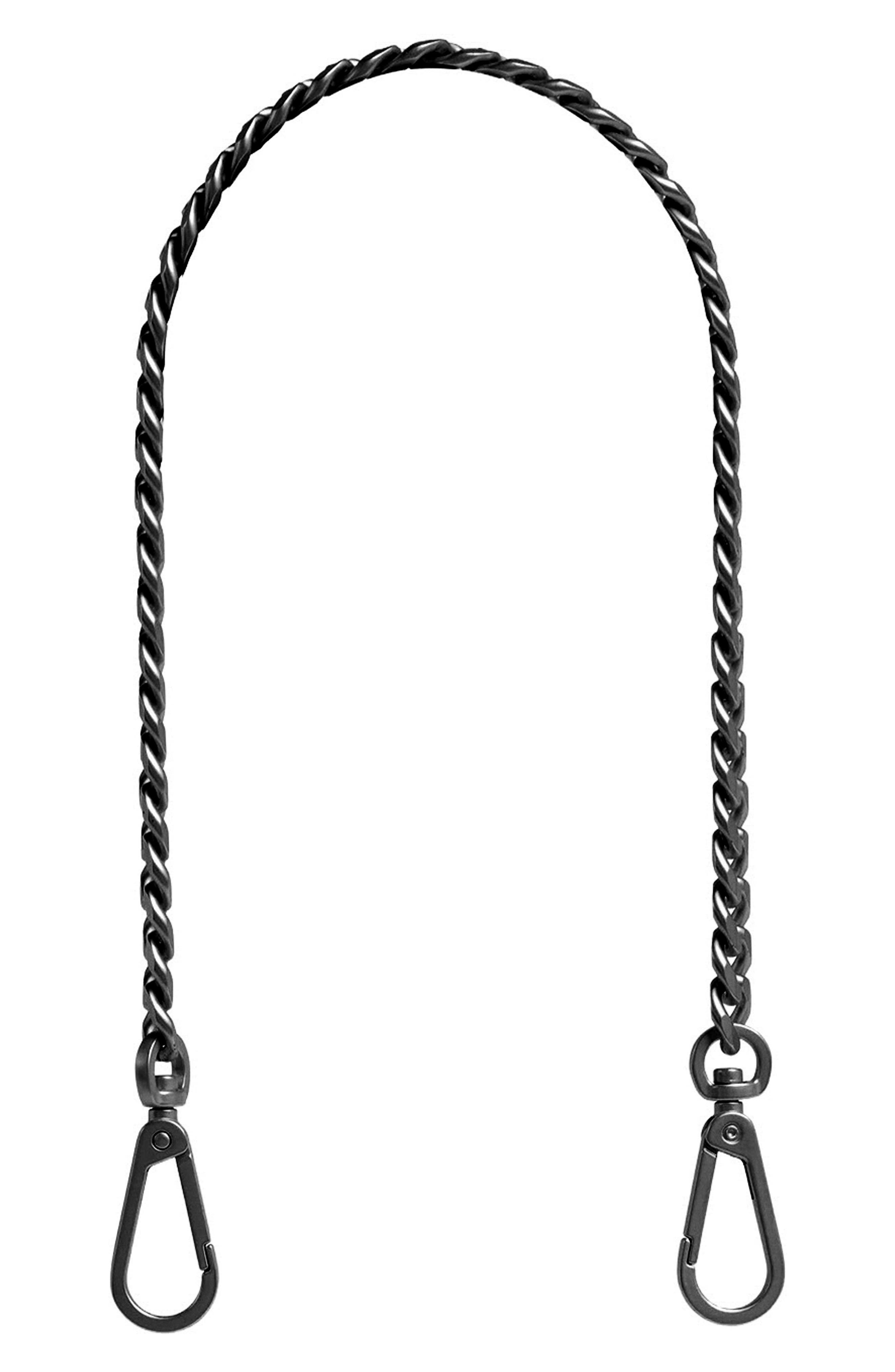 HAMMITT Chain Bag Strap, Alternate, color, Gunmetal