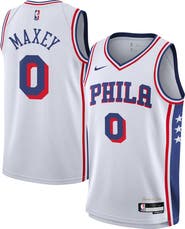Nike Youth Nike Tyrese Maxey White Philadelphia 76ers Association Swingman Jersey