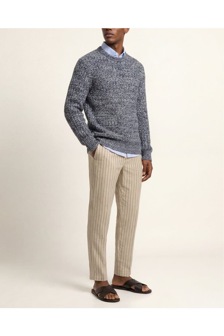 Gideon Organic Cotton Classic Fit Jumper, Main, color, NIGHT IRIS MIX