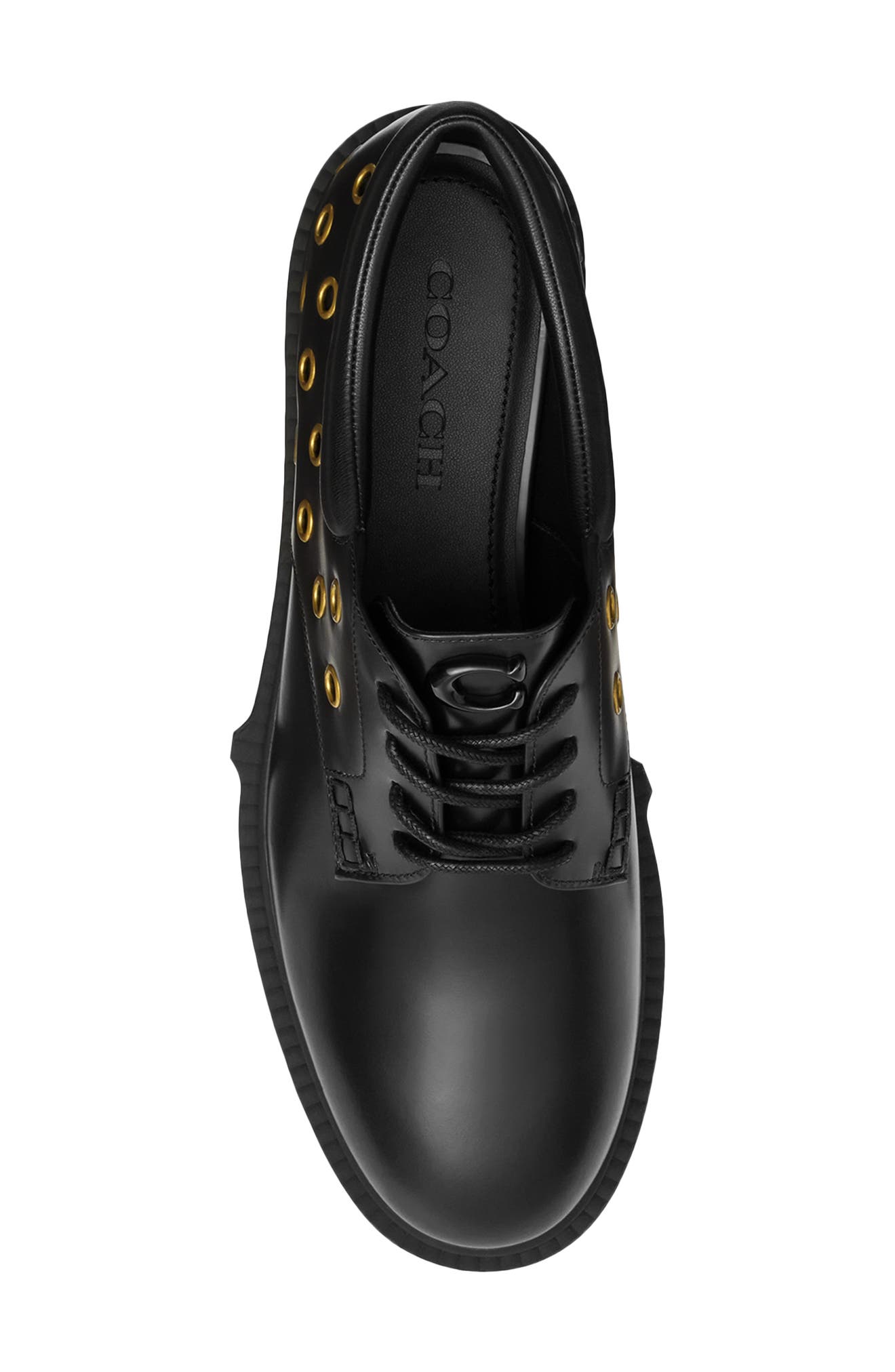 COACH Lyla Grommet Lug Sole Derby, Alternate, color, 