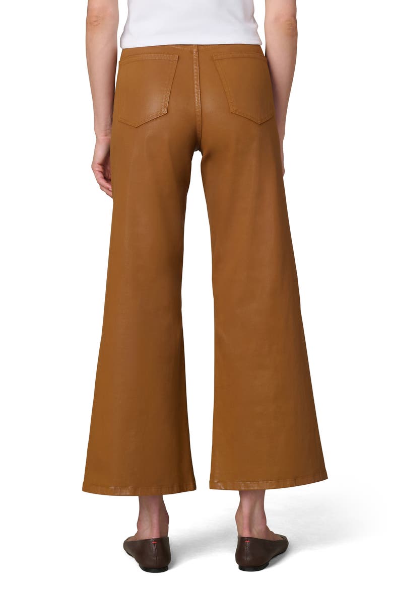 The Mia Coated High Waist Ankle Wide Leg Jeans, Alternate, color, BRONZE BROWN